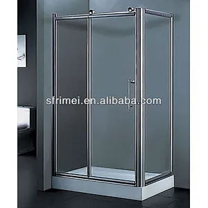 Wholesale Tempered Glass Sliding Door Indoor Enclosed Shower Room Bathroom With Acrylic Tray
