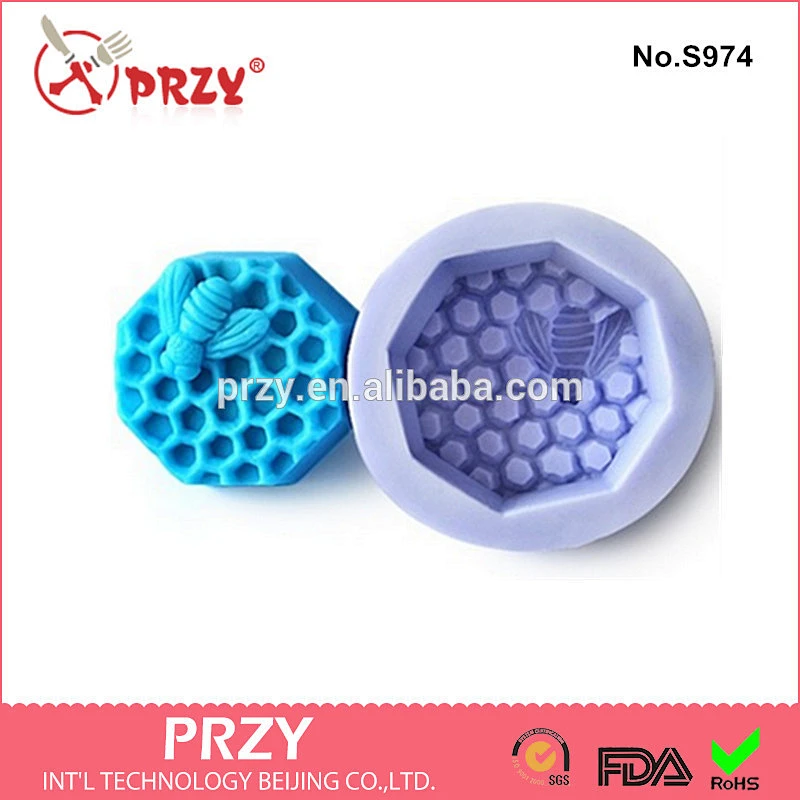 Honeycomb silicone soap molds