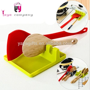 High Quality Food Grade Heat Resistant Silicone Kitchen Utensil Set Rest