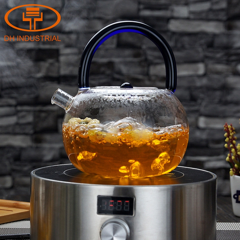 2018new product glass tea pot with high quality borosilicate