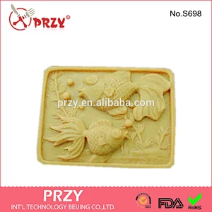 S698 PRZY Pisces handmade soap molds / silicone soap modelling mold