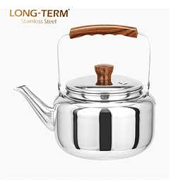 L21281904 Professional S/S 201 Bakelite Handle Turkish Stainless Steel Teapot With Infuser