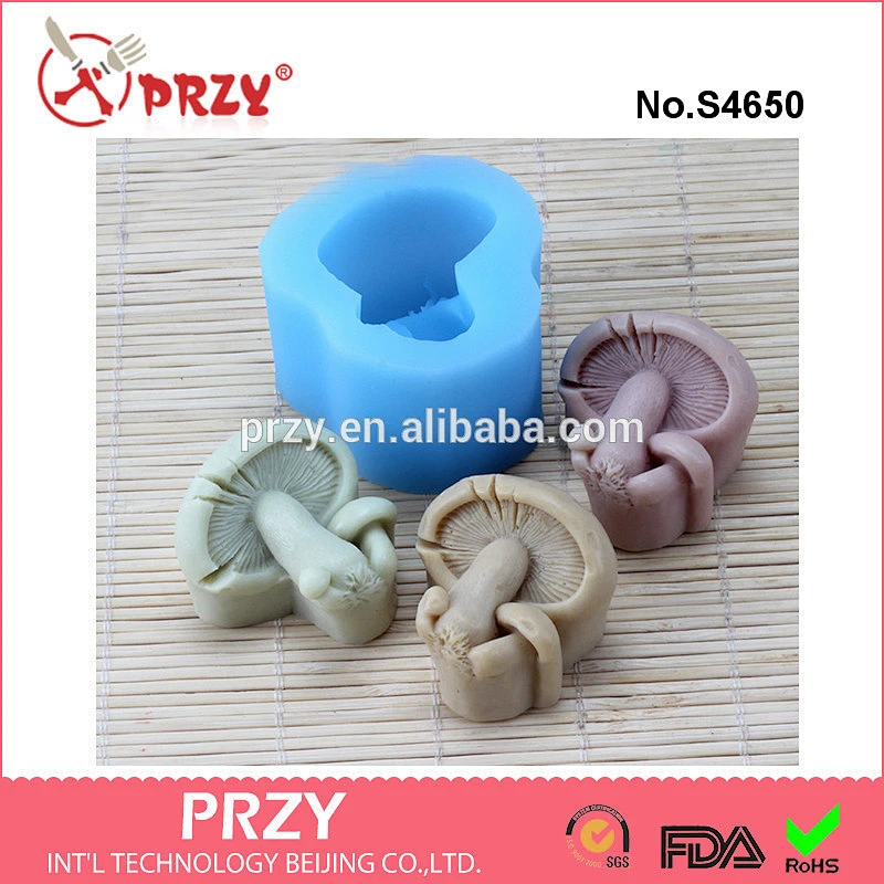 S4650 DIY mushroom mold for soap silicone mushroom soap mold food grade silicone mold wholesale