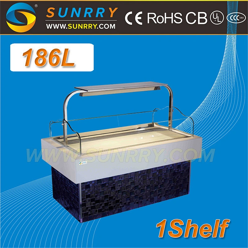 Hot sale retail store glass refrigerators cake display showcase and cake display fridge with CE