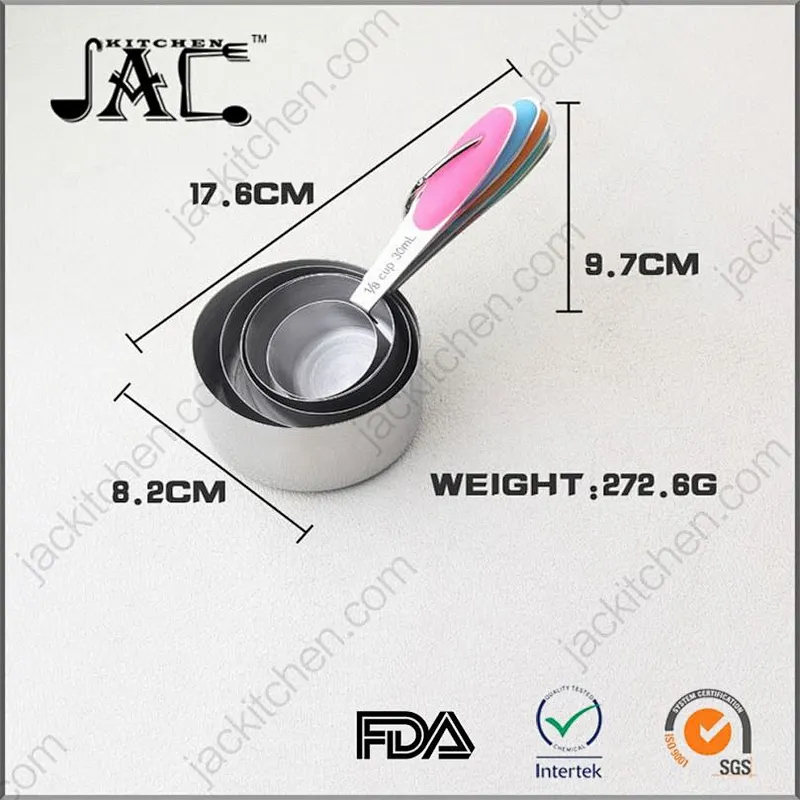 Handy Stainless Steel Measuring Cup With Handle