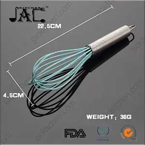 Nontoxic Stainless Steel Silicone Rubber Whisk
