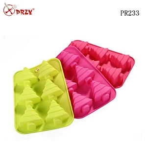 Christmas tree silicone cake mold supplier