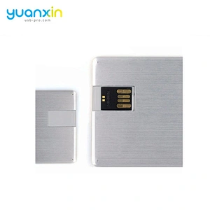 China supplier OEM ODM design Aluminum credit card flash drives