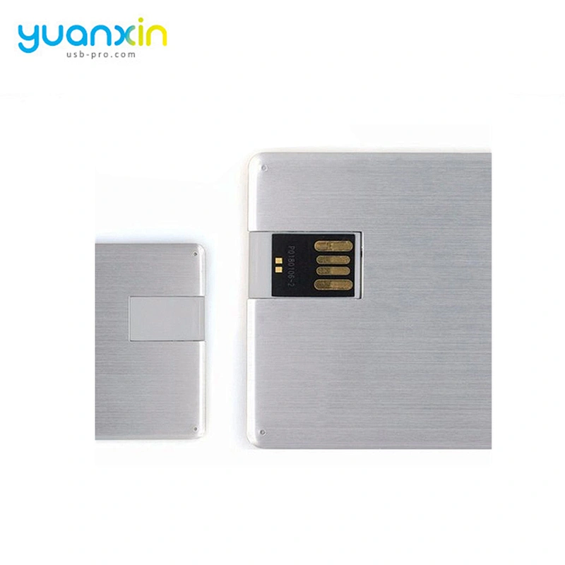 China supplier OEM ODM design Aluminum credit card flash drives