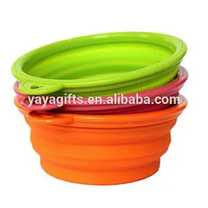Food grade silicone pet bowl with collapsible
