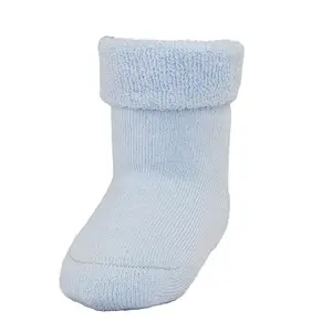 baby terry thick winter turn over double cuff socks