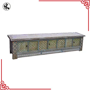 chinese shabby chic solid wood pine furniture for stores