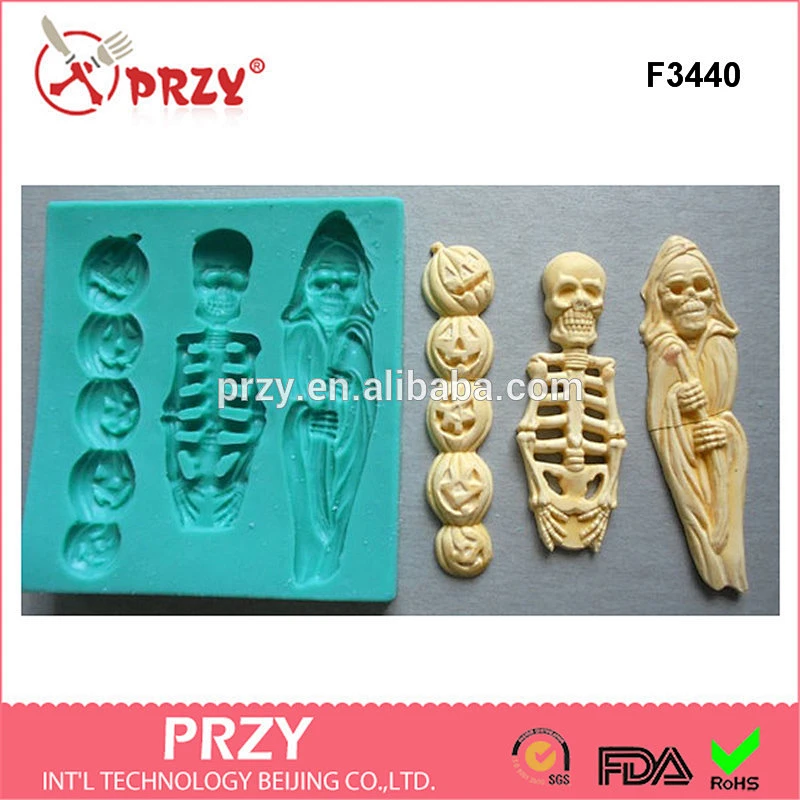 F3440 HALLOWEEN Sugarcraft Cake Decorating Fondant fimo mold