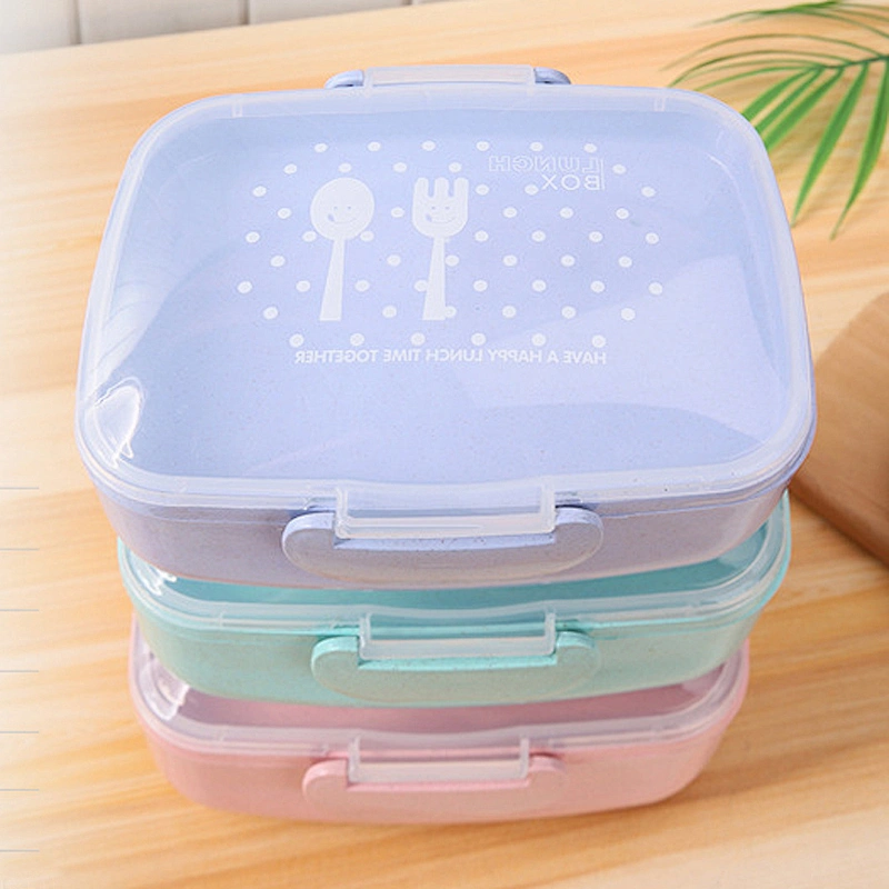 Free Sample 1200 ml Food Containers Rice Hull Fiber Environmental Friendly Lunch Box Microwave Oven Heat Preservation Box