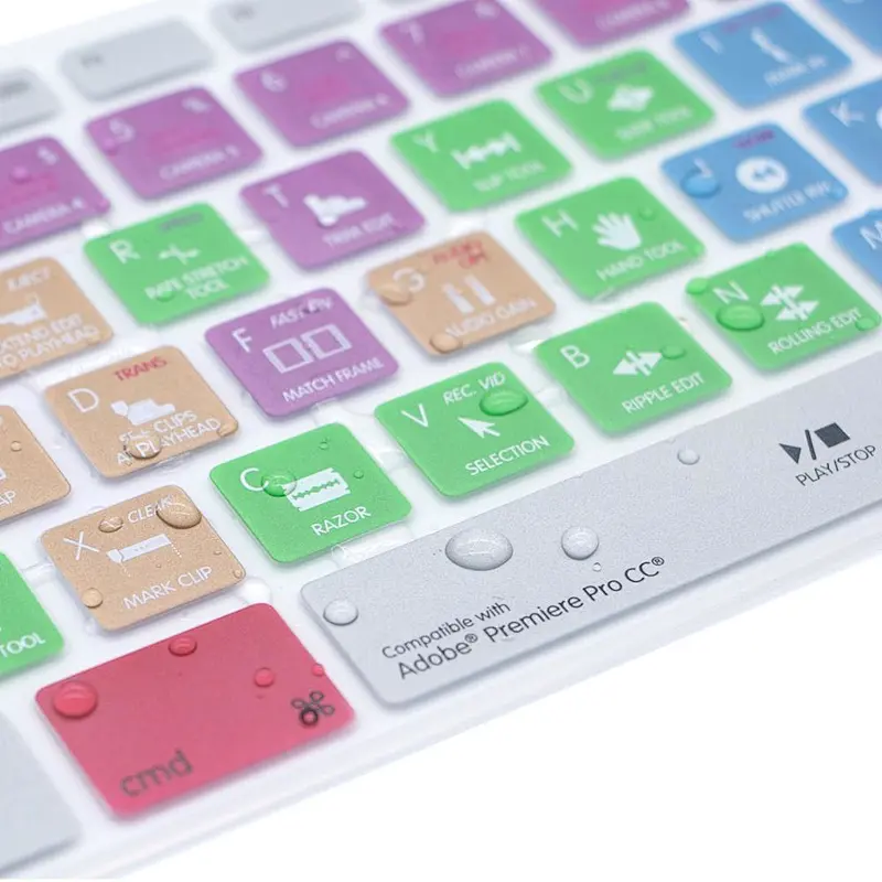 premiere pro cc hot key keyboard cover Shortcut Keyboard skin desktop protectors For iMac G6 Desktop PC Keyboard