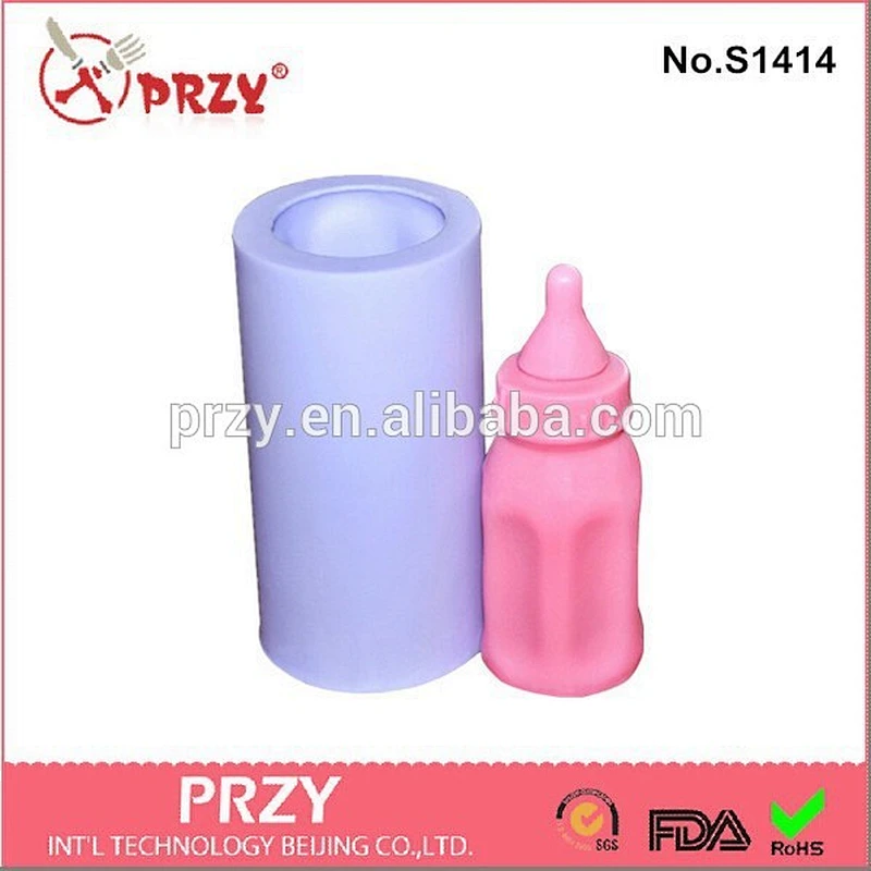 feeding-bottle shape handmade silicone soap mold