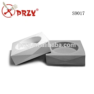 S9017 square ashtray mould cement planter disk creative clay crafts mould Silicone ashtray Mold concrete molds
