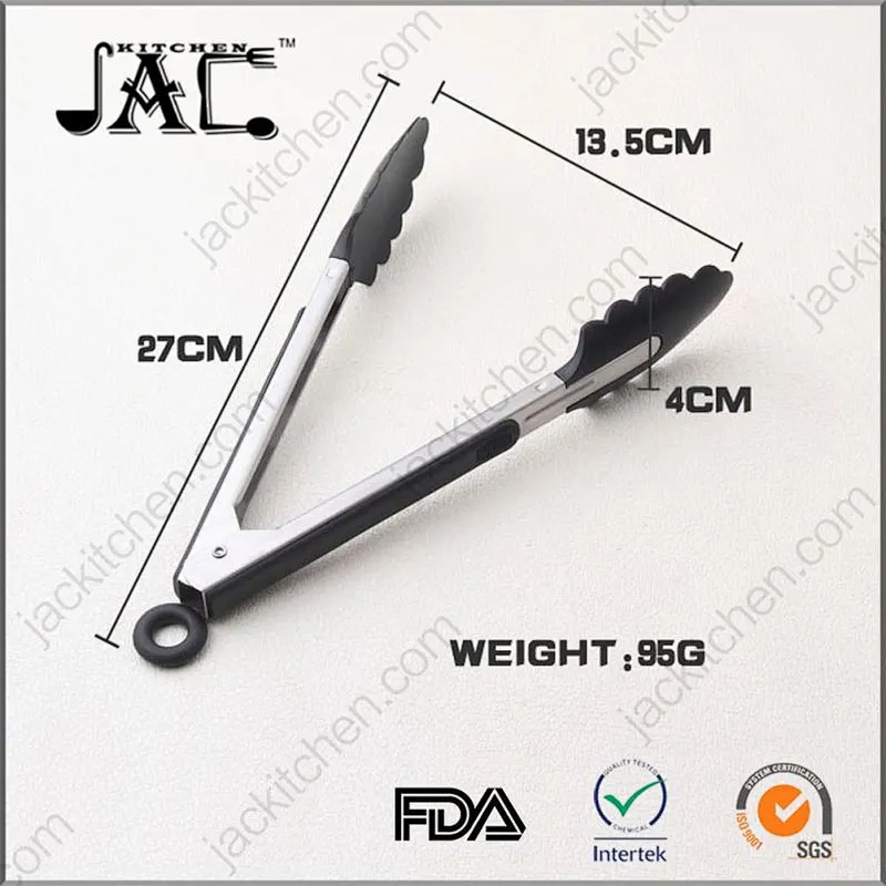High Quality Stainless Steel Plastic Food Tongs
