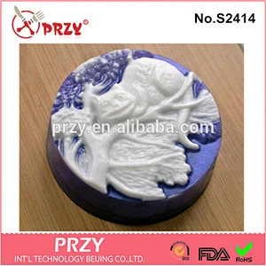 PRZY s2414 Silicone DIY Cheshire Cat Soap Mold