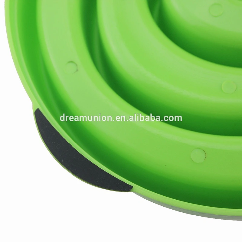 Outward Hound Fun Feeder Slow Feed Interactive Bloat Stop Dog Bowl Green New--