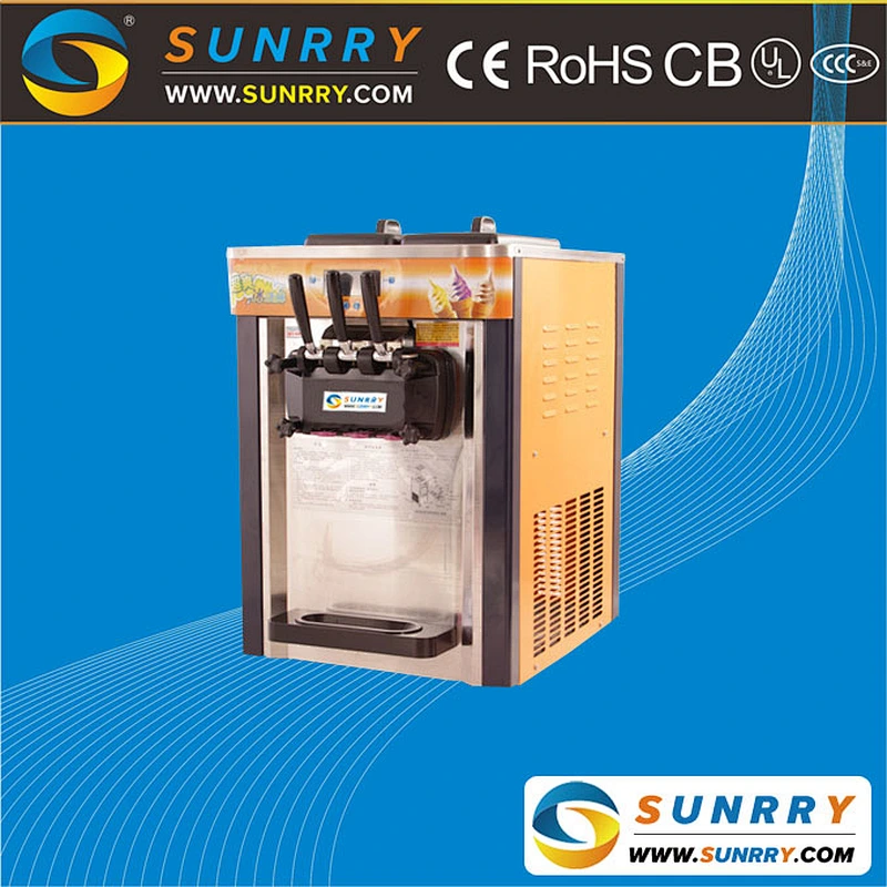 Hot sale counter top 3 flavors soft cheap ice cream machine price with factory price