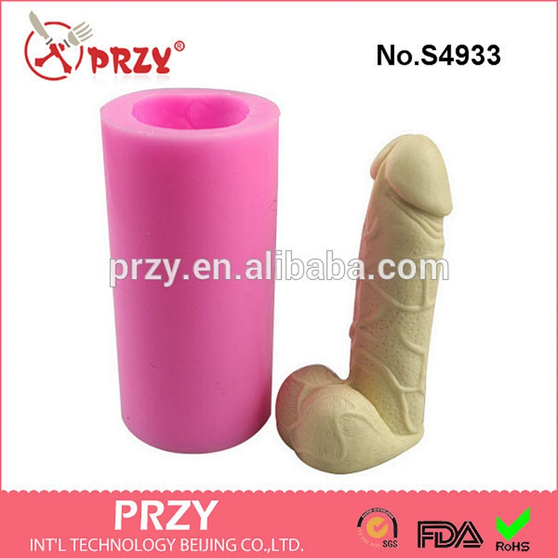 S4933 Sex Penis silicone soap molds candle molds silicone mold supplier in beijing