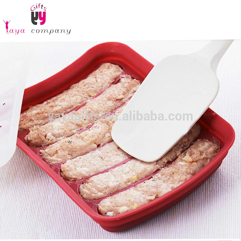 Promotional New Design Kitchen Tool DIY Silicone Hot Dog Sausage Maker Mold