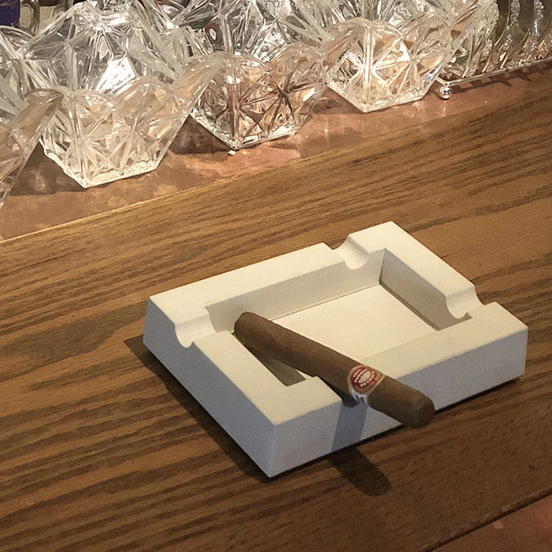 Rectangular cement Ashtray silicone molds cigar concrete ashtray personality decorations Mold