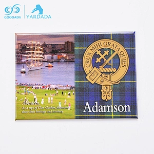 Souvenir Gifts Metal Tinplate Fridge Magnet With Logo CMYK Printing