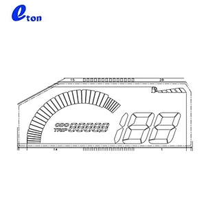 7 segment motorcycle speedometer htn lcd screen display