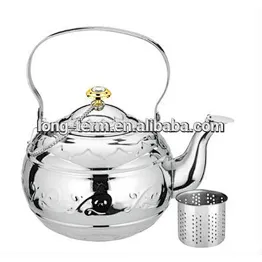 L2067A Silvery Stainless Steel Teapot