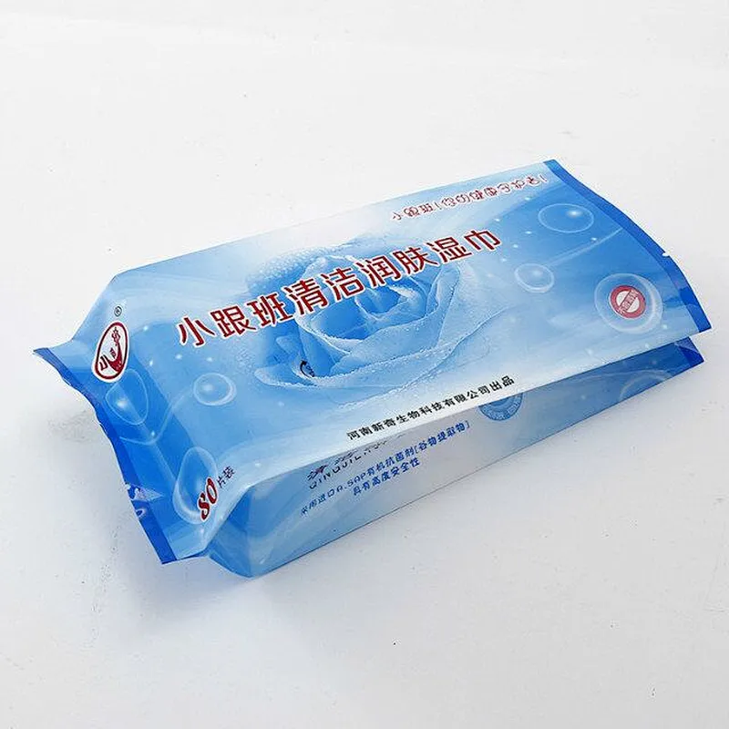 Color printing PE bag for wipes, sanitary towel packaging