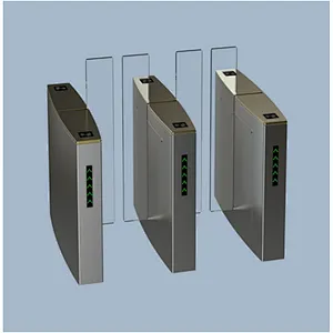Public Security 600 mm Channel Waist Height Turnstile With Access Control System