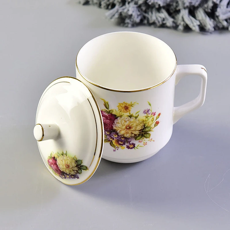 Customized full color mug with C-handle for promotional