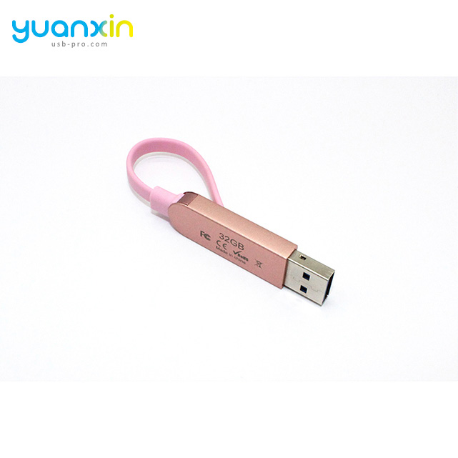 Promotional Gift Charging Cable OTG USB Flash Drive 4GB 8GB 16GB 32GB 64GB