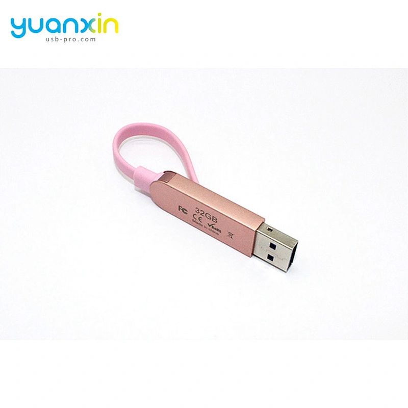Promotional Gift Charging Cable OTG USB Flash Drive 4GB 8GB 16GB 32GB 64GB