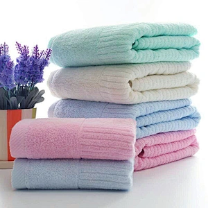 Free Sample Wholesale Color Towels China Supply 100% Cotton Towel Customized Logo Bath Towels