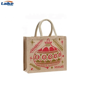 High quality wholesale promotional natural eco custom canvas jute burlap tote bag