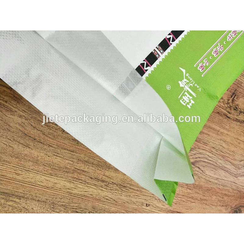 100% virgin plastic 10kg pp woven rice bag with D handle basmati biryani rice bag