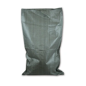 Flat grey plastic pp woven bag for sand, cement,industrial refuse,building waste