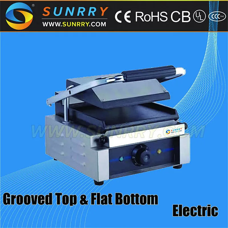 Restaurant kitchen equipment counter top twins plates cast iron griddle pan