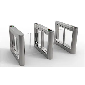 Swipe card access control swing turnstile gate with RFID reader