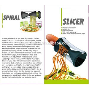 Vegetable Fruit Spiralizer Spiral New Slicer Cutter With 4 Blades Necessary Kitchen Tools TWISTER PEELER--