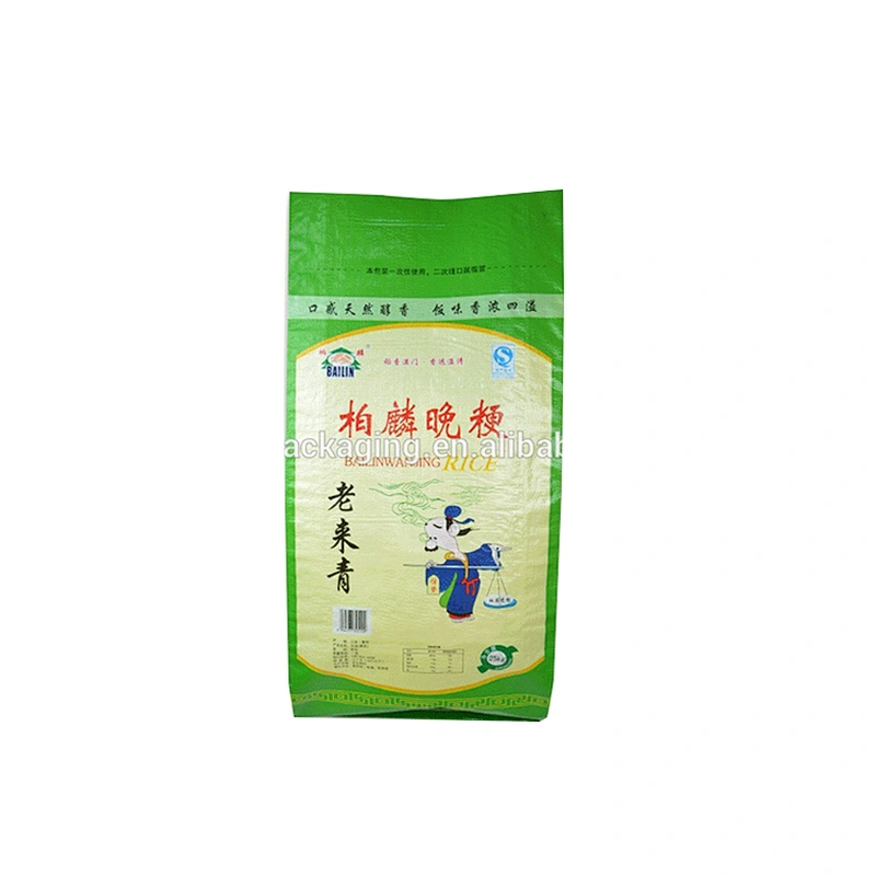 2018 China Hot Sale plastic woven rice bag size 25kg