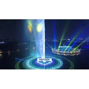 DIY Project Customized DMX512 RGB RGBW IP68 Pool Pond dancing musical water fountain led light