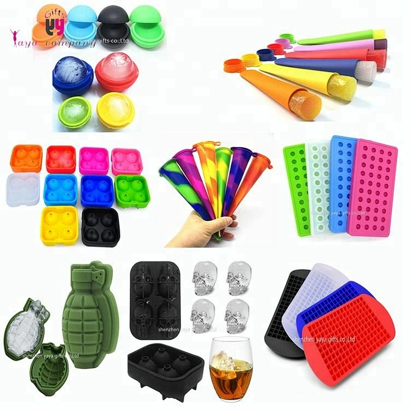 Wholesale BPA-Free Whiskey Ice Balls Custom Silicone Ice Cube Tray With Lids