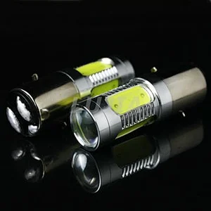 Motorcycle led headlight Ba20D 7.5w led with lens for moto