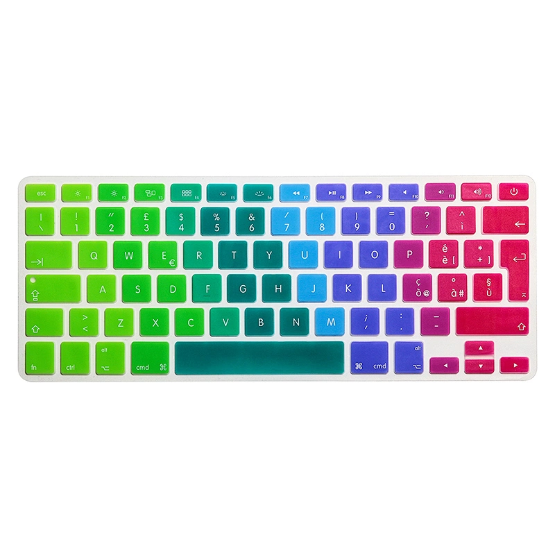 EU Version Colorful Waterproof Italian language keyboard covers Silicone Keyboard skin For Macbook Air Pro Retina 13 inch 15