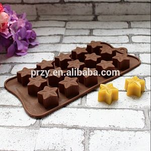 PRZY PR329 wholesale star shaped silicone chocolate mould