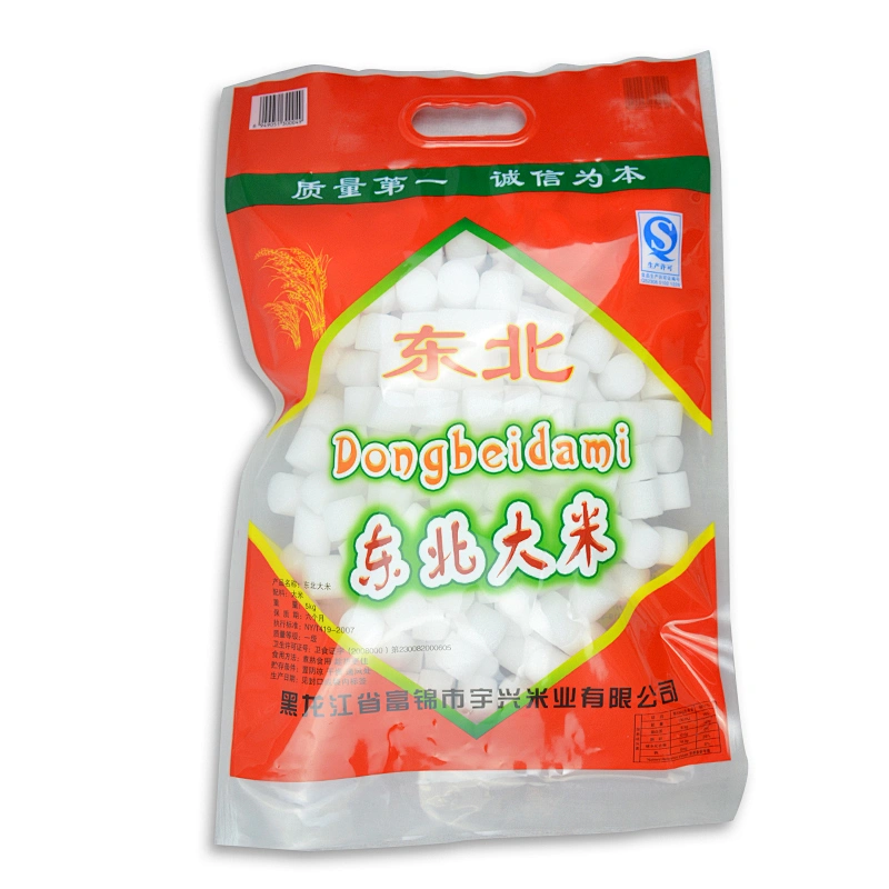 5kg vacuum bag plastic rice bag with handle